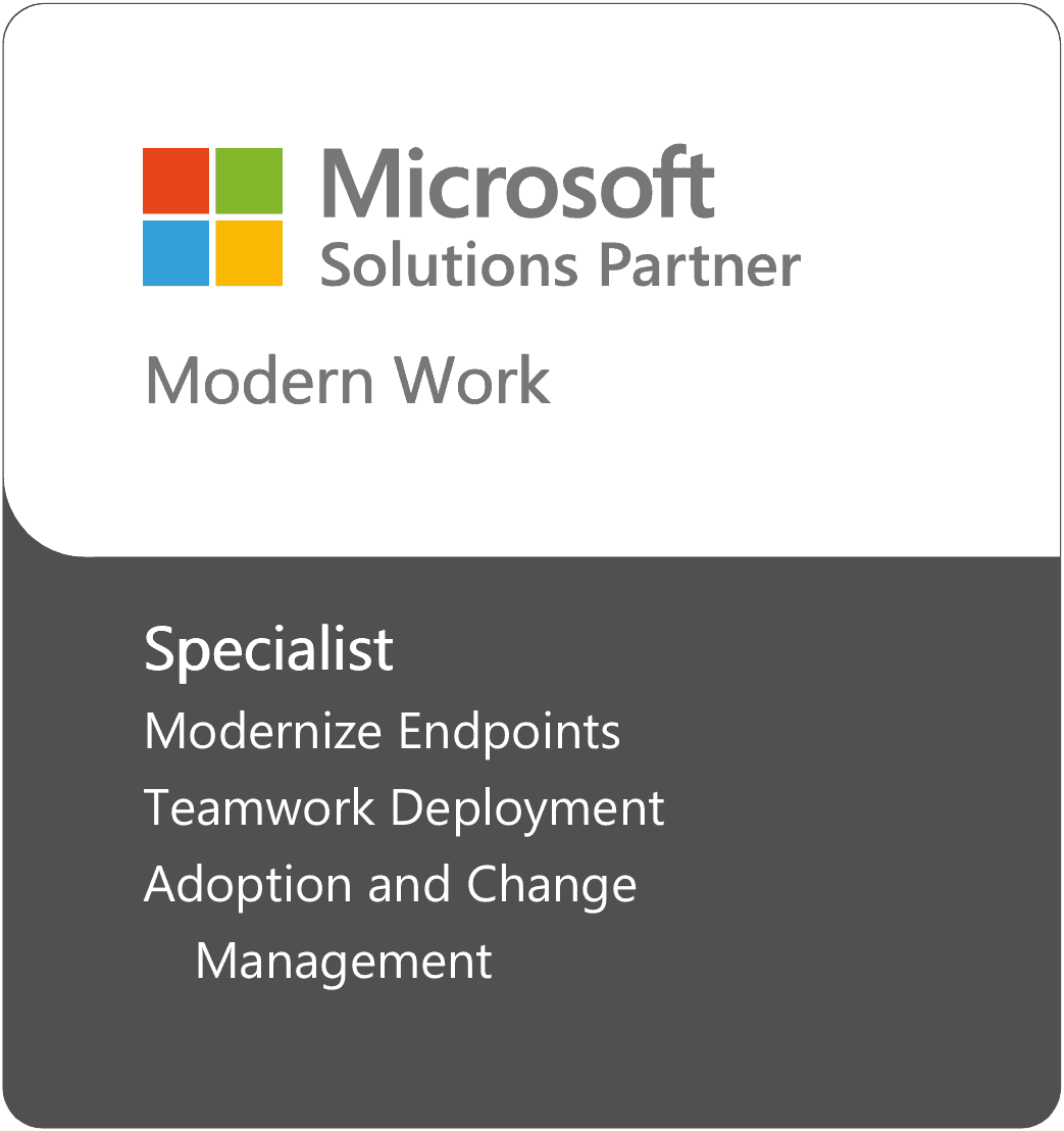 Modern Work Specialisations Badge - Microsoft Solution Partner