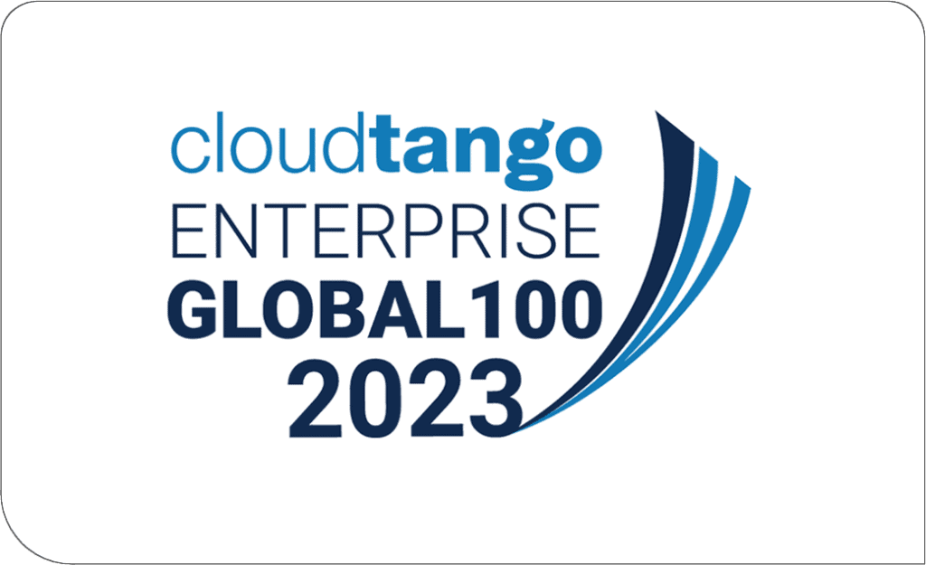 Cloudtango Enterprise Global 100 2023 badge