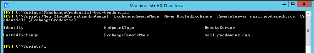 Set Up Migration Endpoint