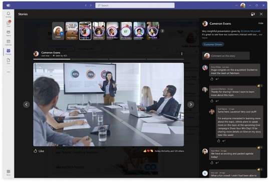 microsoft teams interface