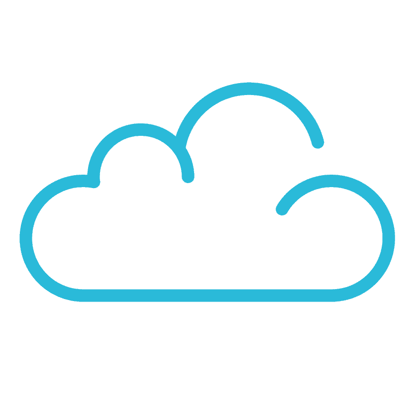 Managed cloud icon