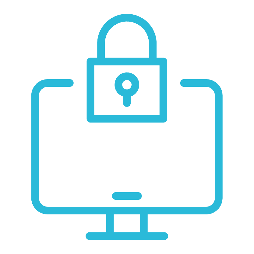 secure cloud services icon